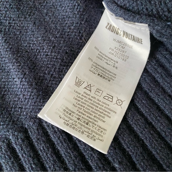 Zadig & Voltaire Rock & Roll Half Zip Sweater - Picture 8 of 9